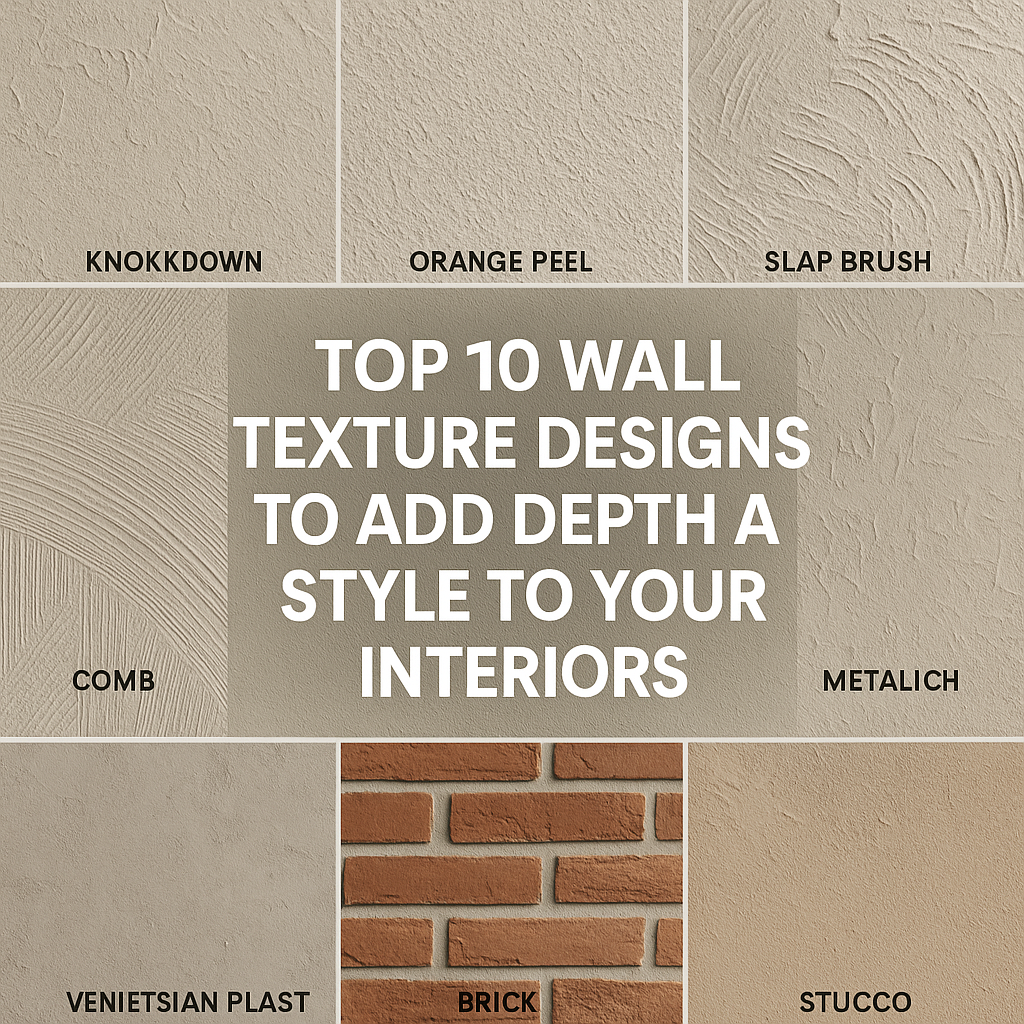 Top 10 Wall Texture Designs to Add Depth and Style to Your Interiors